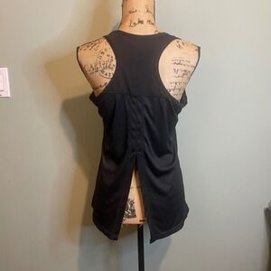 Just Be Sport Womens Athletic Workout Activewear Racerback Tank Top Black Medium